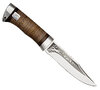 Нож Волк-3 (40Х10С2М (ЭИ-107), Наборная береста, Алюминий)