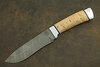 Нож Н6 (Дамаск У10А-7ХНМ, Наборная береста, Алюминий)