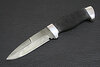 Нож Н9 Чикаго (Дамаск У10А-7ХНМ, Микропористая резина, Алюминий)