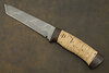 Нож Н10 Филадельфия (Дамаск У10А-7ХНМ, Наборная береста, Текстолит)