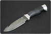 Нож НР21 (Дамаск У10А-7ХНМ, Наборная кожа, Алюминий)