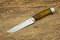 Нож Н78 (95Х18, Стабилизированная карельская береза, Алюминий)