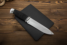 Нож Н1 Рыцарь (40Х10С2М (ЭИ-107), Микропористая резина, Алюминий)