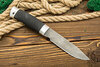 Нож Н33 (Дамаск У10А-7ХНМ, Микропористая резина, Алюминий)