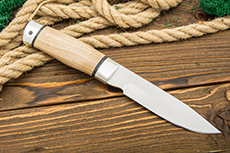 Нож Н33 Робинзон (40Х10С2М (ЭИ-107), Орех, Алюминий)