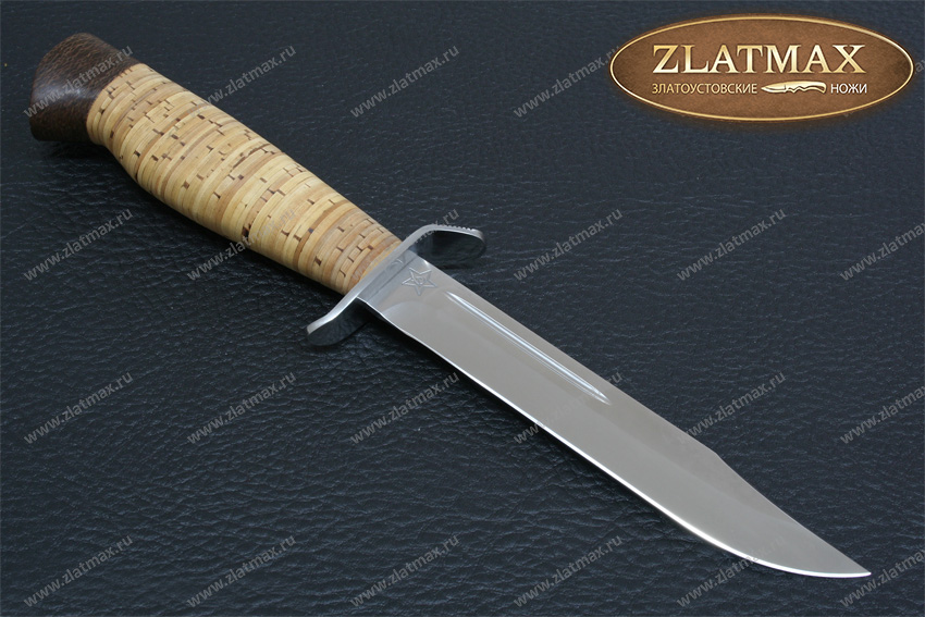 Нож Штрафбат (100Х13М, Наборная береста, Нержавеющая сталь, Текстолит)