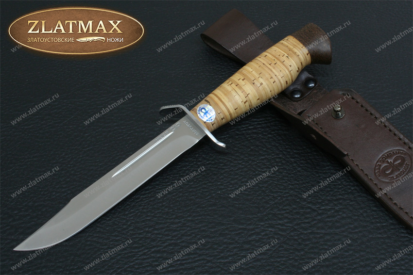 Нож Штрафбат (100Х13М, Наборная береста, Нержавеющая сталь, Текстолит)