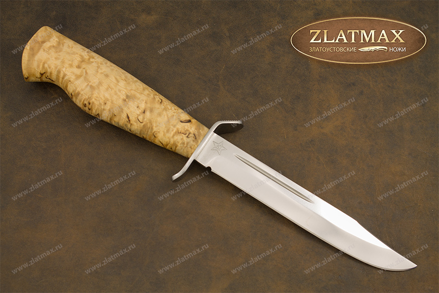 Нож Штрафбат (95Х18, Карельская берёза, Нержавеющая сталь)