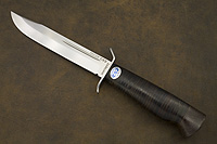 Нож Штрафбат (100Х13М, Наборная кожа, Нержавеющая сталь, Текстолит)