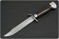 Нож НР-40 купить в Хабаровске: Нож Штрафбат (Дамаск ZDI-1016, Наборная кожа, Нержавеющая сталь, Алюминий)