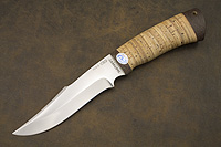 Нож Хазар (AUS-8, Наборная береста, Текстолит)