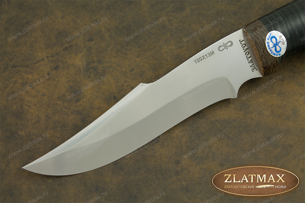 Нож Хазар (100Х13М, Наборная кожа, Текстолит)