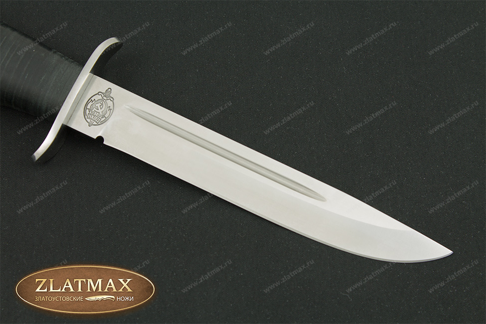 Нож Финка-2 (100Х13М, Наборная кожа, Нержавеющая сталь, Алюминий)