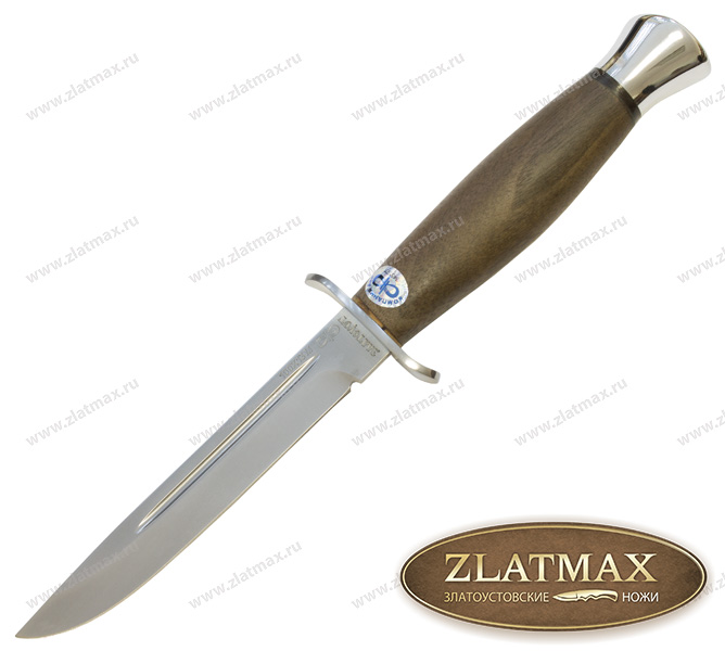 Нож Финка-2 (100Х13М, Орех, Нержавеющая сталь, Алюминий) фото-01