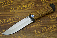 Нож Турист (95Х18, Наборная береста, Текстолит)