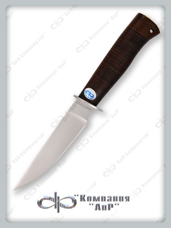 Нож Тетерев (95Х18, Наборная кожа, Текстолит)