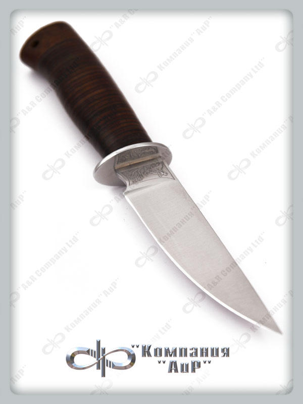 Нож Тетерев (95Х18, Наборная кожа, Текстолит)