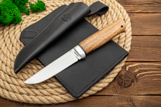 Ножи из стали 95Х18 купить в Красноярске: Нож Следопыт (95Х18, Орех, Алюминий)