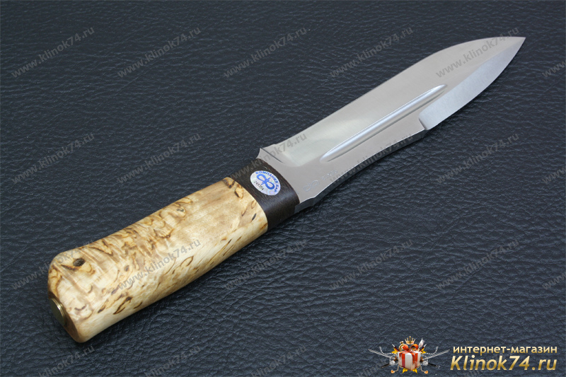 Нож Скорпион (95Х18, Карельская берёза, Текстолит)