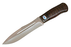 Нож Скорпион (100Х13М, Наборная кожа, Текстолит)
