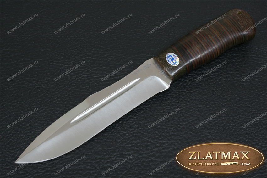 Нож Скорпион (100Х13М, Наборная кожа, Текстолит)