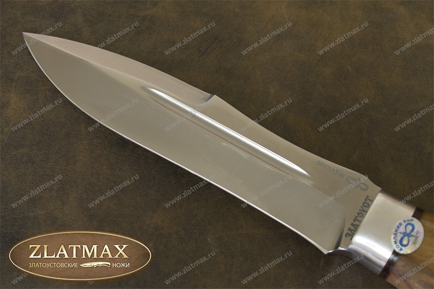 Нож Скорпион (100Х13М, Карельская берёза, Алюминий)