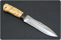 Нож Скорпион (RWL-34, Карельская берёза, Текстолит)