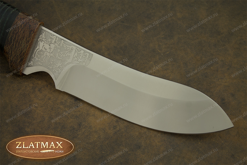 Нож Скинер-2 (100Х13М, Наборная кожа, Текстолит)
