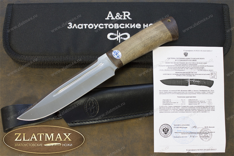 Нож Селигер (100Х13М, Орех, Текстолит)