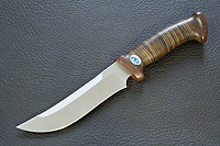 Нож Росомаха (95Х18, Наборная кожа, Текстолит)