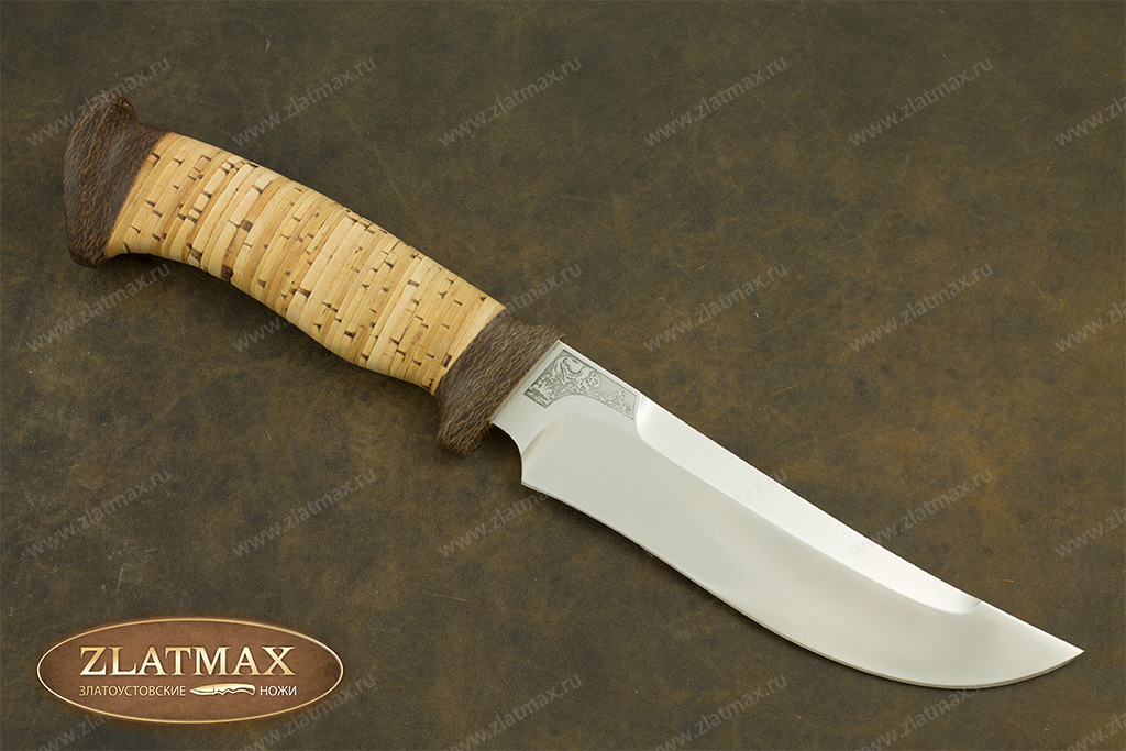 Нож Росомаха (95Х18, Наборная береста, Текстолит)