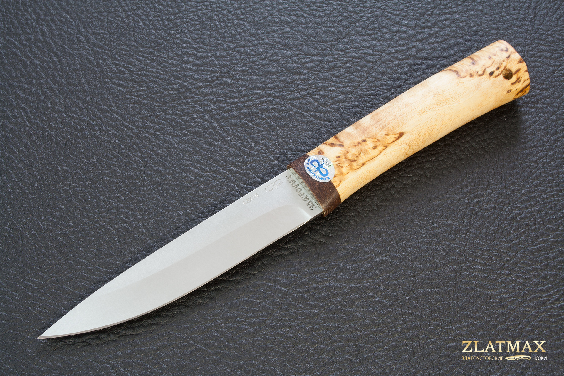 Нож Пескарь (95Х18, Карельская берёза, Текстолит) фото-01