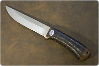 Нож Лиса (95Х18, Наборная кожа, Текстолит)