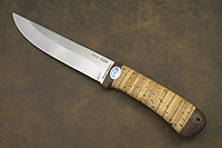 Нож Лиса (95Х18, Наборная береста, Текстолит)