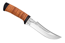 Нож Клык (100Х13М, Наборная береста, Текстолит)