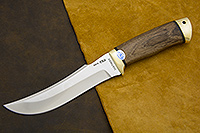 Нож Клык (95Х18, Орех, Латунь)