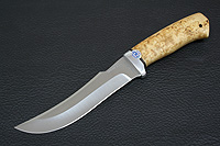 Нож Клык (100Х13М, Карельская берёза, Алюминий)