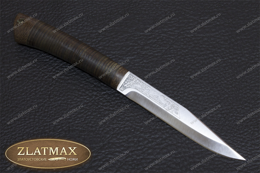 Нож Заноза (100Х13М, Наборная кожа, Текстолит)