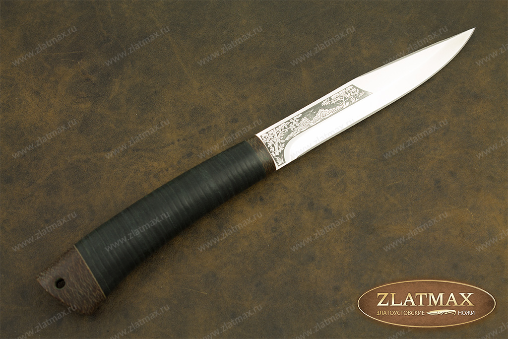 Нож Заноза (ЭП-766, Наборная кожа, Текстолит)
