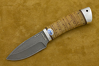 Шкуросъемные ножи купить в Туле: Нож Добрый (Дамаск ZDI-1016, Наборная береста, Алюминий)