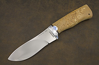 Нож Гепард (110Х18М-ШД, Карельская берёза, Алюминий)