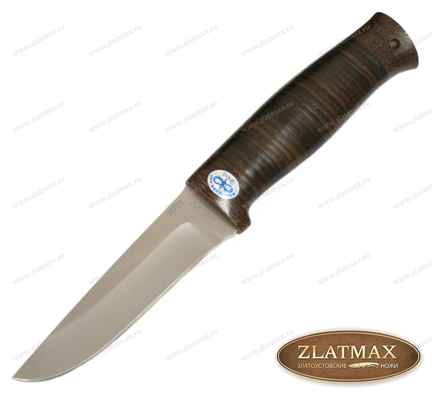 Нож Ганза (95Х18, Наборная кожа, Текстолит)