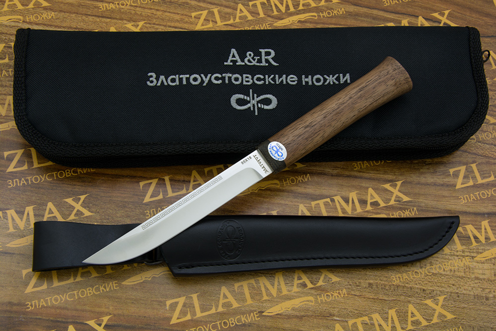 Нож Бурятский малый (95Х18, Орех, Текстолит)