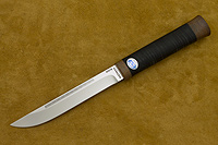Нож Бурятский малый (95Х18, Наборная кожа, Текстолит)