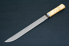 Нож Бурятский большой (95Х18, Карельская берёза, Текстолит)