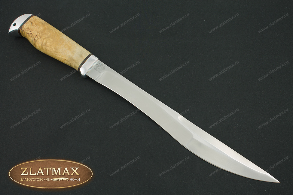 Нож Боярин (95Х18, Карельская берёза, Алюминий)
