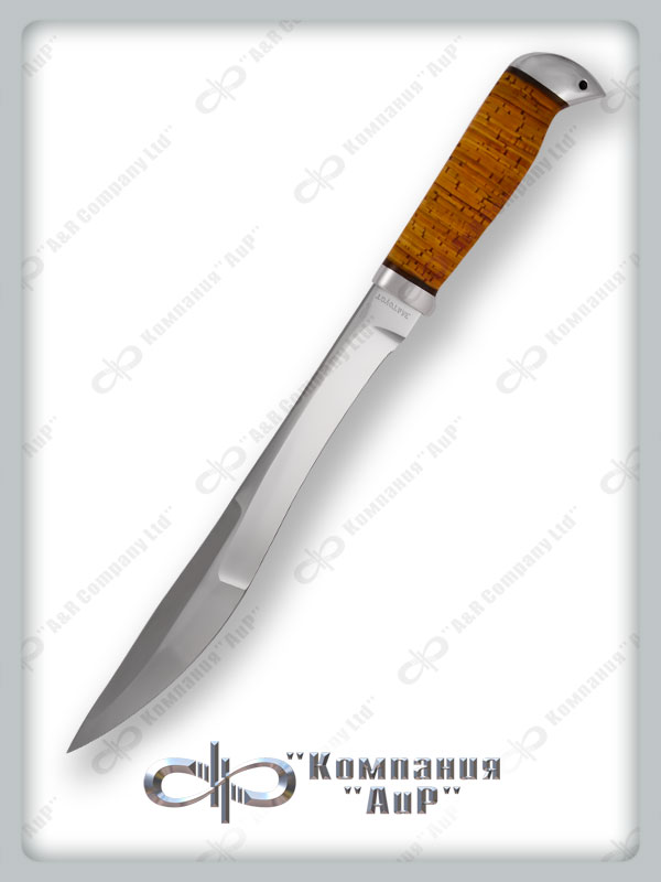 Нож Боярин (95Х18, Наборная береста, Алюминий)
