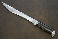 Нож Боярин (100Х13М, Наборная кожа, Алюминий)