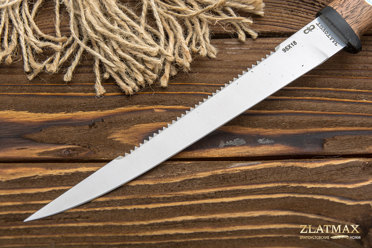 Нож Белуга (95Х18, Орех, Текстолит)