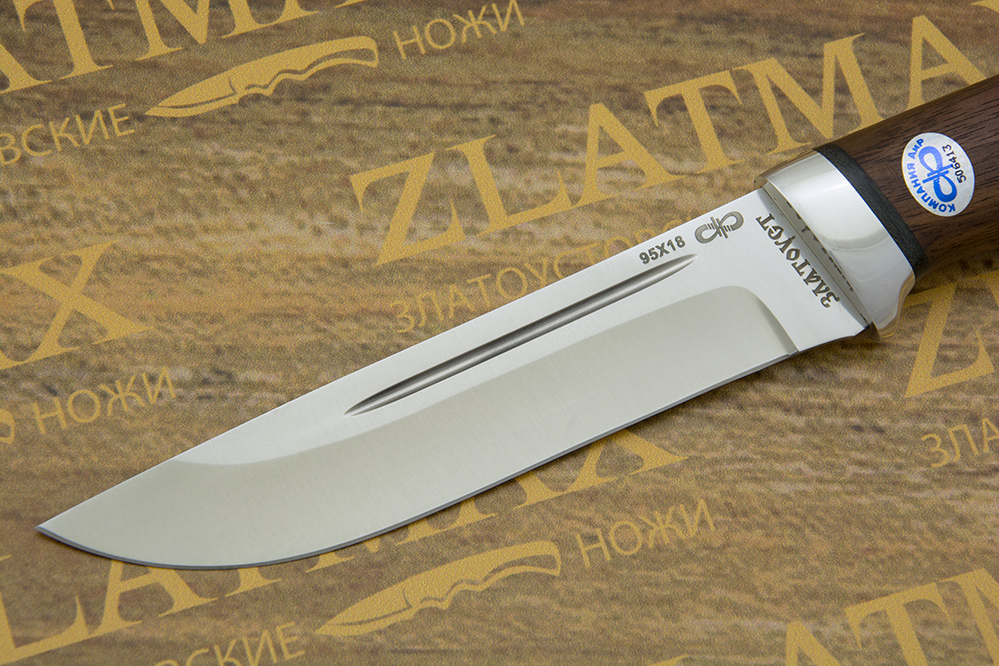 Нож Бекас (95Х18, Орех, Алюминий)